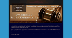 Desktop Screenshot of kalishmanlaw.com